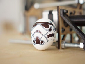 eggbot stormtrooper 2d Kunst star wars 3d print model - Mito3D