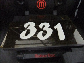 casa de buzón números reemplazo partes 3d print model - Mito3D