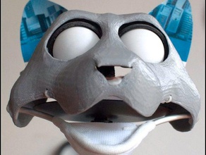 fursuit- puppet-head base version10 robotics animal animatronic cat costume feline mask skull toon toy 3d print model - Mito3D