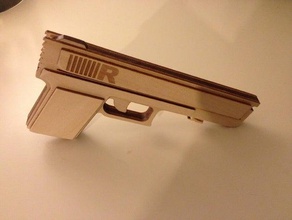 rubberband gun mekanik oyuncaklar 3d print model - Mito3D