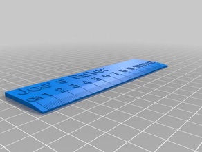 meu personalizados régua office 3d print model - Mito3D