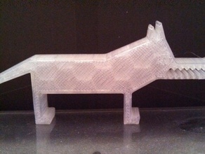 Herr fox Tiere clip Kiefer mrfox Papier 3d print model - Mito3D