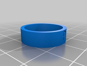 js personnalisé de l'anneau 1 anneaux 3d print model - Mito3D