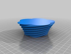 spiral cone decor customized 3d print model - Mito3D