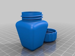 bottiglia con tappo a vite 20 altri 3d print model - Mito3D