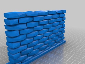 mc stone wall v508 props customized 3d print model - Mito3D