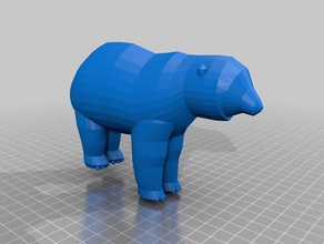 polar bear animals black brown honey 3d print model - Mito3D