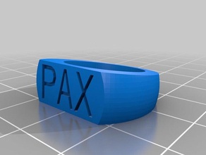 pax 7 les anneaux personnalisé 3d print model - Mito3D