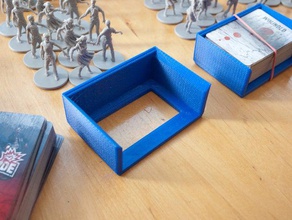 zombicide titular de la tarjeta juguete juego accesorios boardgame las tarjetas contenedor cubierta openscad 3d print model - Mito3D