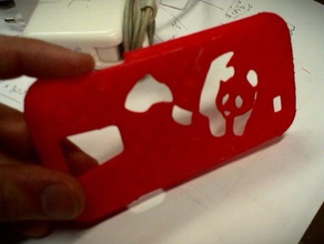 capa samsung s4 mini panda estilo móveis telefone 3d print model - Mito3D