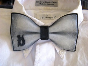 equipe de 1983 skunk works temáticos gravata borboleta os acessórios uma dupla extrusão a moda multicolor wearable 3d print model - Mito3D