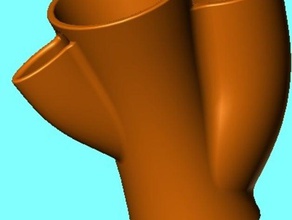 tripple vase containers 3d print model - Mito3D
