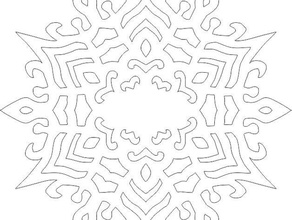snowflake 2d art cmit ice tree 3d print model - Mito3D