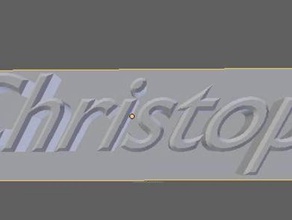 christoph namensschild oficina 3d print model - Mito3D