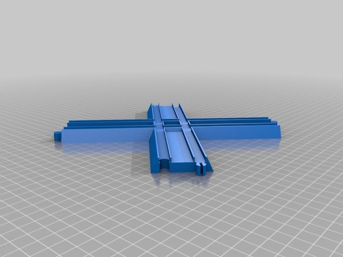 thomas train track crossing trackmaster playsets kids 3D print model - Mito3D