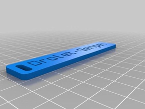 drolet-senpai bagagli etichetta organizzazione personalizzato 3d print model - Mito3D