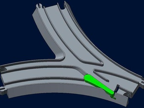 thomas train split curve playsets kids trackmaster 3d print model - Mito3D