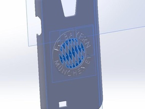 samsung s4 telefon kılıfı fc bayern m&atilde&frac14nchen mobil 3d print model - Mito3D