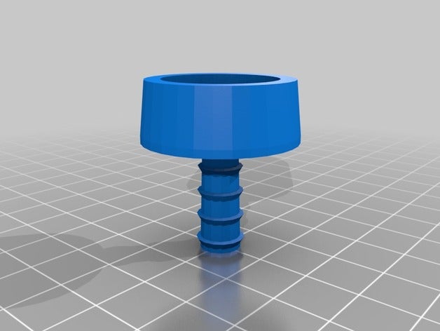 my customized revisited universal hose coupler funnel maker diy 3D print model - Mito3D