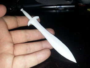 lotr sting props fantasy herr der ringe letter opener lord rings sword hobbit 3d print model - Mito3D
