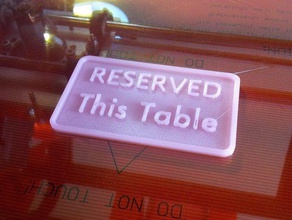 reserved tag signs logos 3d print model - Mito3D