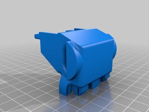 modded wind barrier v3 up mini extruder 3d printer extruders 3d print model - Mito3D