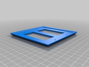 meine individuelle 2-switch wall plate-customizer Haushalt 3d print model - Mito3D