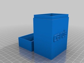 cards case 100units office customized 3d print model - Mito3D