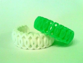 bracelete tecido pulseiras 3d print model - Mito3D