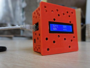 just another arduino case diy 1602 co2meter enclosure k30 lcd meteostation weather station 16 3d print model - Mito3D