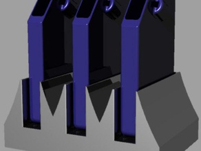 triple-stand-Zubehör-holster - Zubehör Abkürzung 3d print model - Mito3D