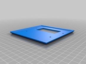 2 wide decora single hole blank wall plate replacement parts customized 3d print model - Mito3D