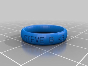 ring 55 rings customized 3d print model - Mito3D