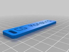 Anahtarlık cg monstro organizasyon özelleştirilmiş 3d print model - Mito3D