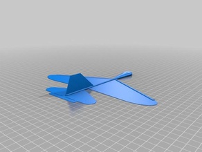 meu personalizados bukobot voar 1 peça de impressão planador voa mão ferramentas 3d print model - Mito3D