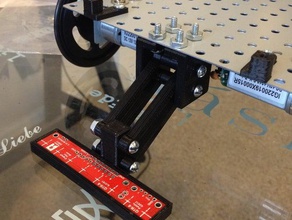 qtr-8a rc line sensor bracket robots robotics openscad 3d print model - Mito3D