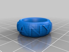 tanya pd 3 my customized text ringbraceletcrown thing fashion 3d print model - Mito3D