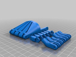 roboarm 3d baskı ampute kolu bacağı kesik yardımcı aygıt cyborg el mekanik richard van robohand 3d print model - Mito3D