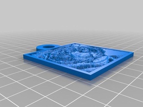 Kaplan kahraman 2d sanat özelleştirilmiş 3d print model - Mito3D
