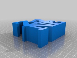 meu word personalizados escultura esculturas 3d print model - Mito3D