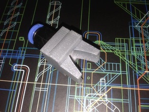 ultimaker extrudeuse bowden pushfit côté l'ingénierie push-fit 3d print model - Mito3D