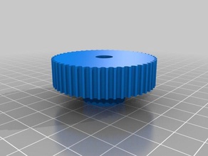 my customized parametric pulley lots tooth profiles50thtd3 3d printer parts 3d print model - Mito3D