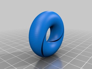interlocked torus art 3d print model - Mito3D