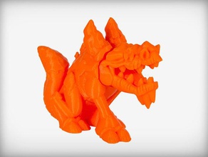 frozentail ice dragon Modelle 3d print model - Mito3D