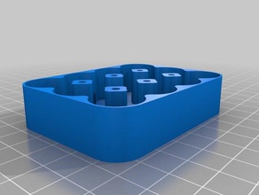 meu personalizadas a caixa de bateria magnética contentores 3d print model - Mito3D