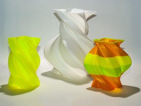 angezogen Vasen Dekor Dekorative Haushalt Runde shell 3d print model - Mito3D