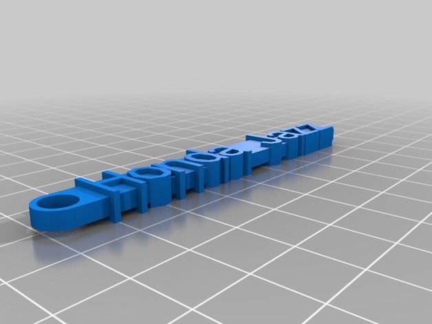 özel mesaj Anahtarlık honda benim organizasyon 3D print model - Mito3D