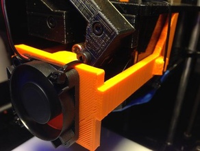 extruder fan mount irapid black 3d printer parts 3d print model - Mito3D