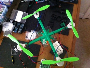 my first quad-copter hobby phidget quadcopter 3d print model - Mito3D