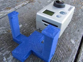 gopro naked tripod mount camera 3d print model - Mito3D